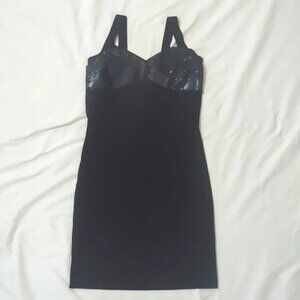 Express Sleeveless Bodycon Mini Dress, Color Black Size S/P